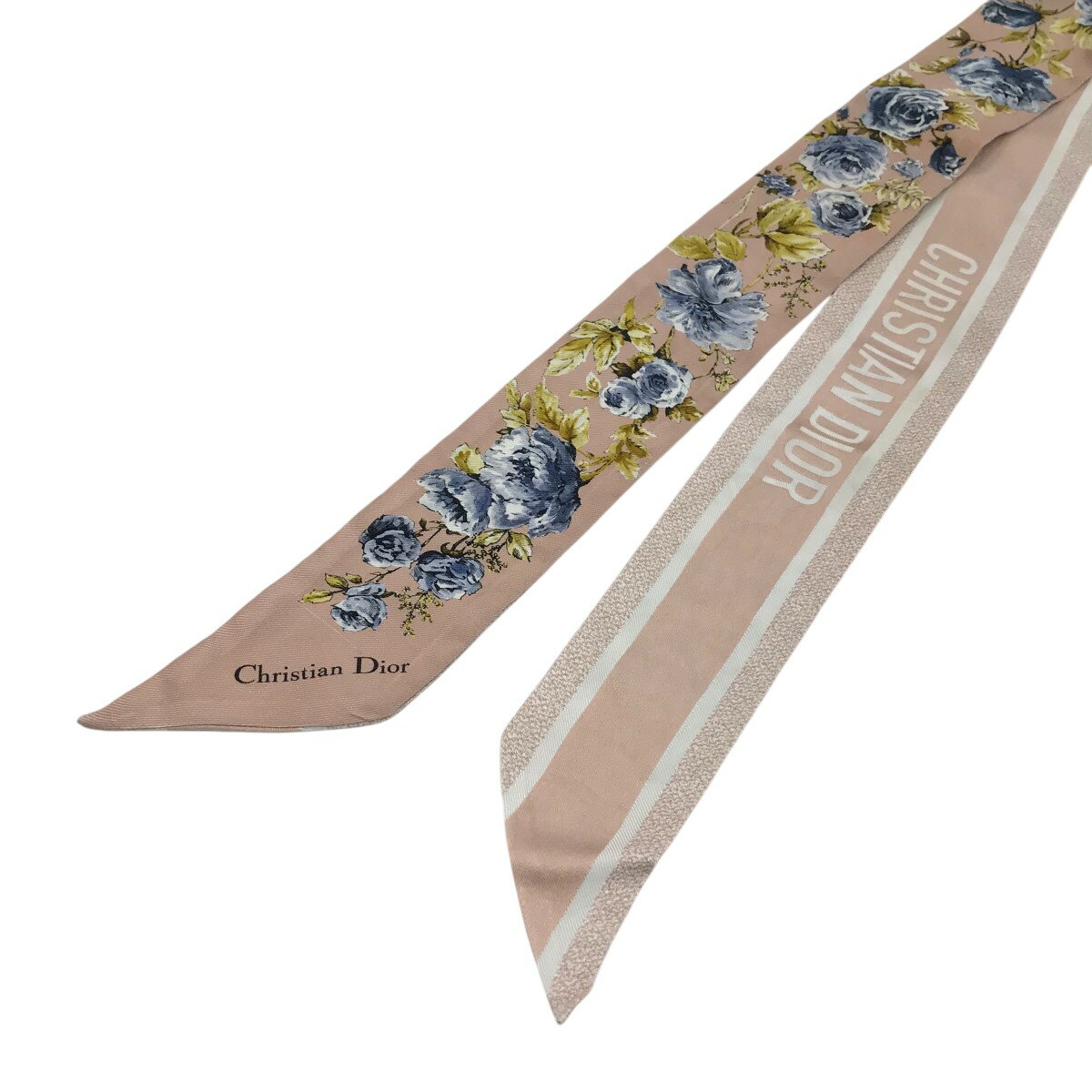 【中古】Christian Dior ミッツアスカーフ 31GRA106I613 ピンク 【220325】(クリスチャンディオール)