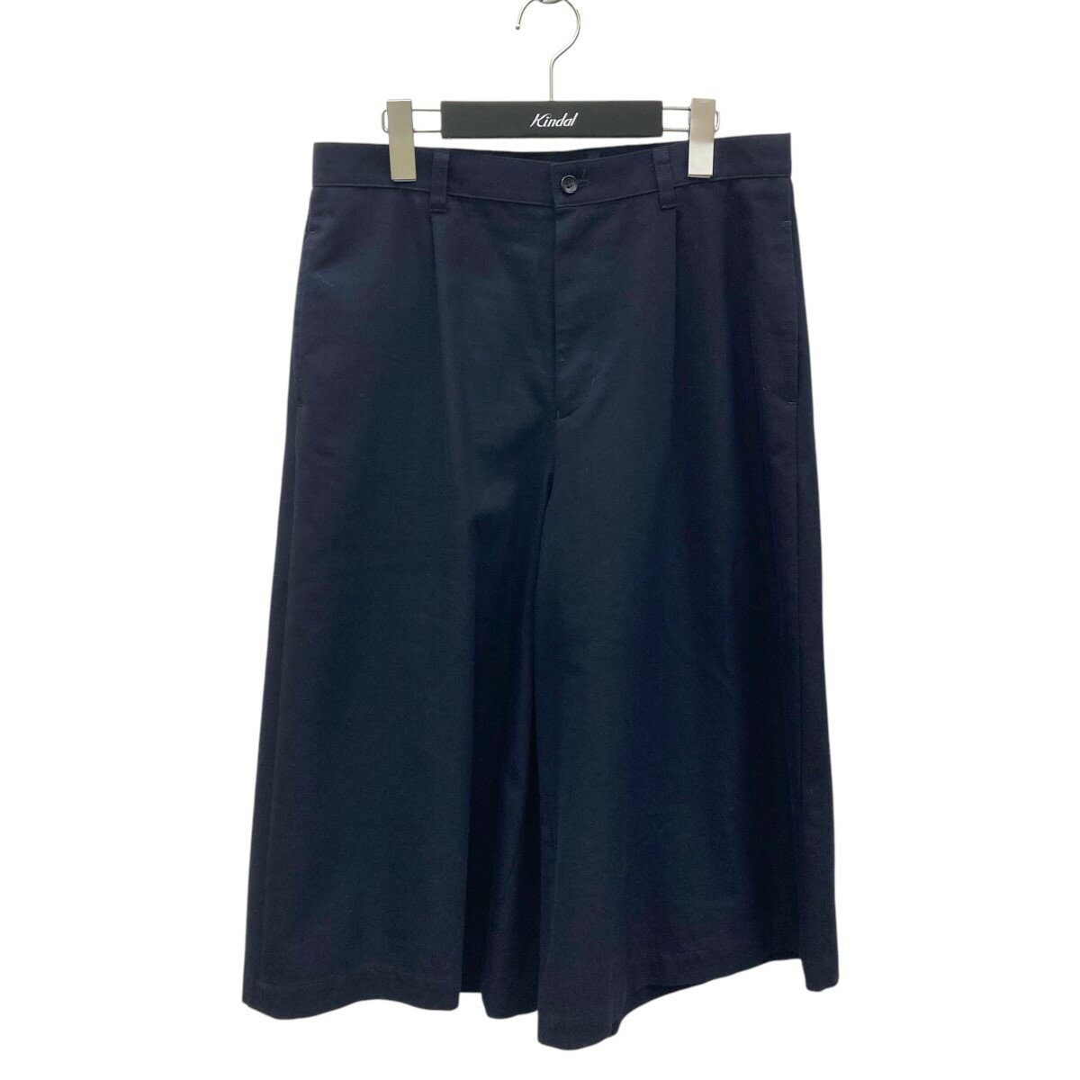 【中古】tricot COMME des GARCONS ワイドパンツ TG-P001 ネイビー サイズ:M 【220325】(トリココムデギャルソン)