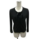 【中古】FOXEY NEWYORK Lady Bow Cardigan レディーボウカーディガン 41392 ブラック サイズ:38 【220325】(フォクシ...