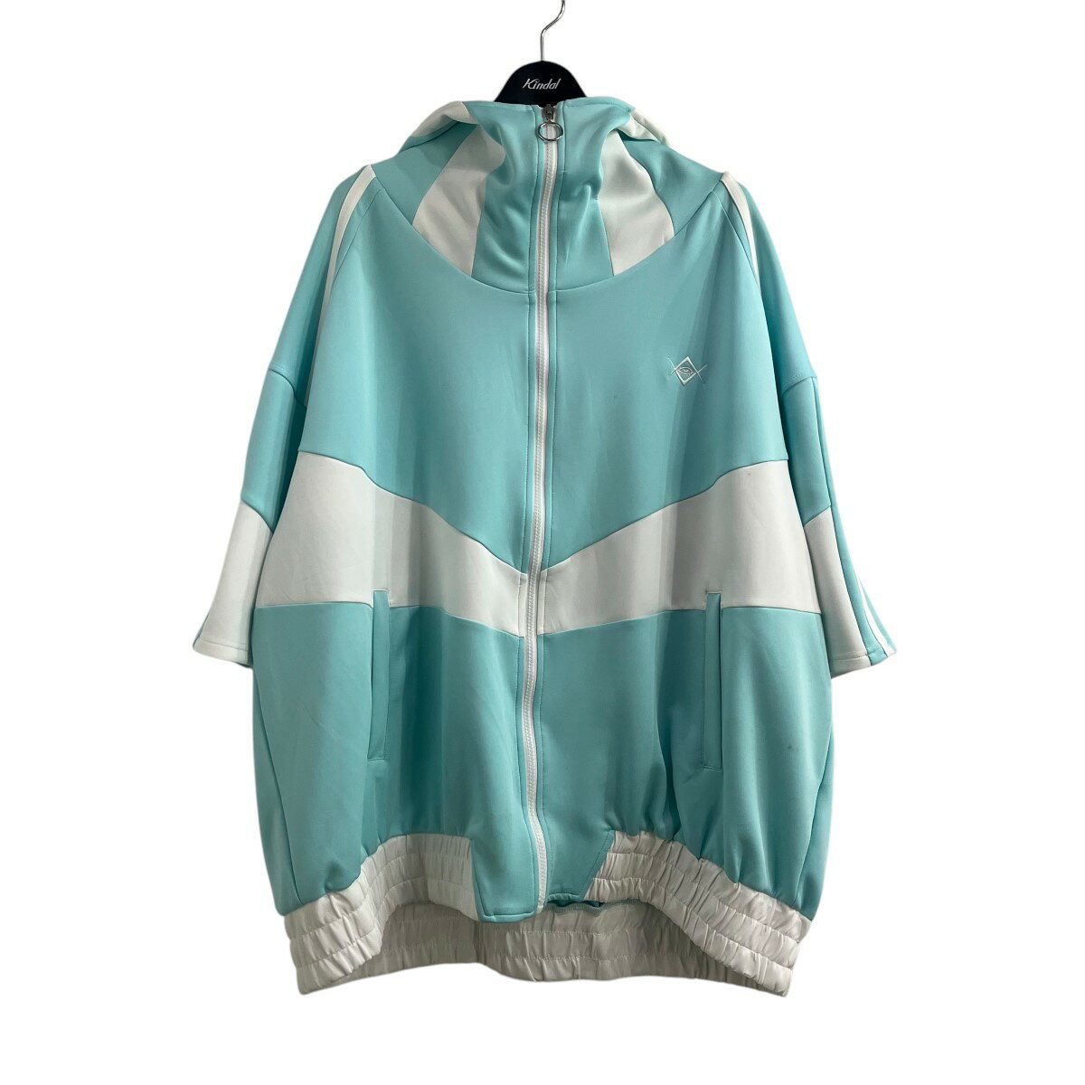 【中古】REFLEM半袖ジップアップフーディ—トラックジャケット 4031401300 スカイブルー サイズ：F【価格見直し】