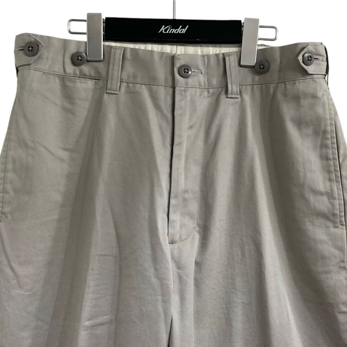 【中古】NAMELESSNESS　24AW コットンパンツ 24-030-596-1040-3-0 ベージュ サイズ：3 【220325】（ネイムレス）