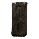 【中古】LEINWANDE Vegan Fur Shawl ファーマフラー 0222030206 ブラウン サイズ:FREE 【220325】(ラインヴァンド)