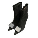 【中古】Gianvito Rossi JAIPUR BOOTIE ビジュースウェードブーツ ブラック サイズ:36 1/2 【220325】(ジャンヴィトロッシ)(4)