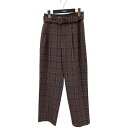 【中古】PUBLIC TOKYO パンツ 708340011 ブラウン サイズ:01 【230325】(パブリックトウキョウ)
