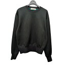 【中古】TOGA VIRILIS クルーネックジャージスウェット TV52-JL326 ブラックグリーン サイズ:44 【220325】(トーガヴィリリース)