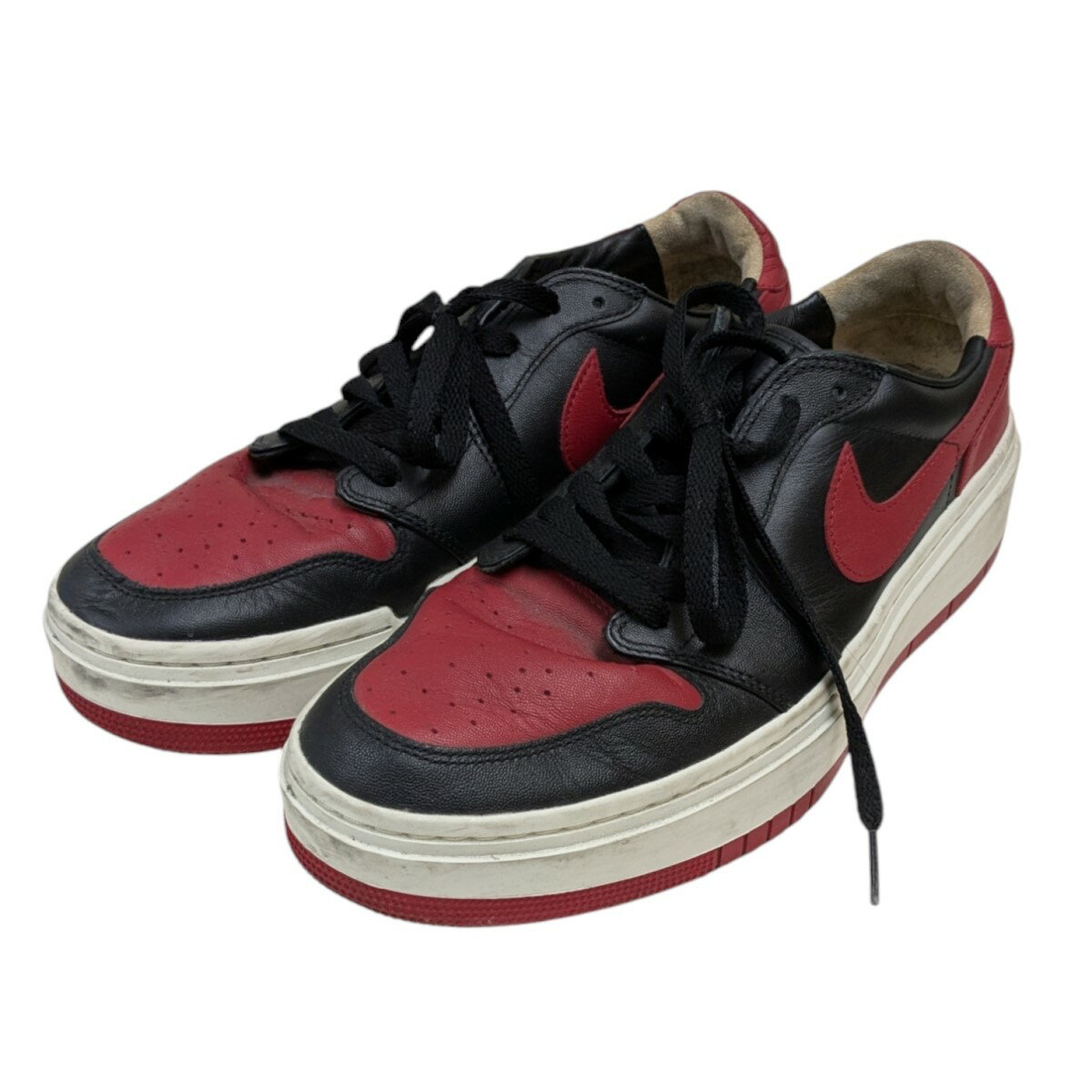 【中古】NIKEプラットフォームスニーカー ブラック×レッド サイズ：29【価格見直し】