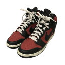 【中古】NIKE×UNDERCOVER【Dunk High UBA】 ハイカットスニーカー DD9401-600 レッド×ブラック サイズ:26【価格見直し】
