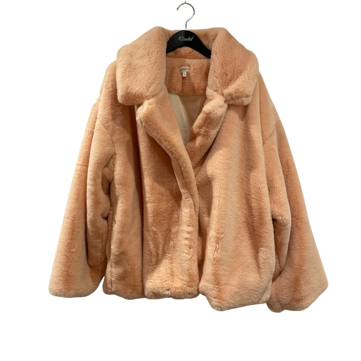 【中古】GHOSPELLフリースジャケット CTG0127PCH ブラウン サイズ：L【価格見直し】