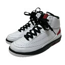 【中古】NIKE Air Jordan 2 Retro Chicago ハイカットスニーカー DX4400106 ホワイト サイズ:24cm 【240325】(ナイキ)(4)