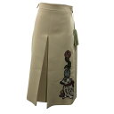 【中古】GUCCI ヒグチユウコ アニマルパッチスカート 672233 アイボリー サイズ:38 【240325】(グッチ)