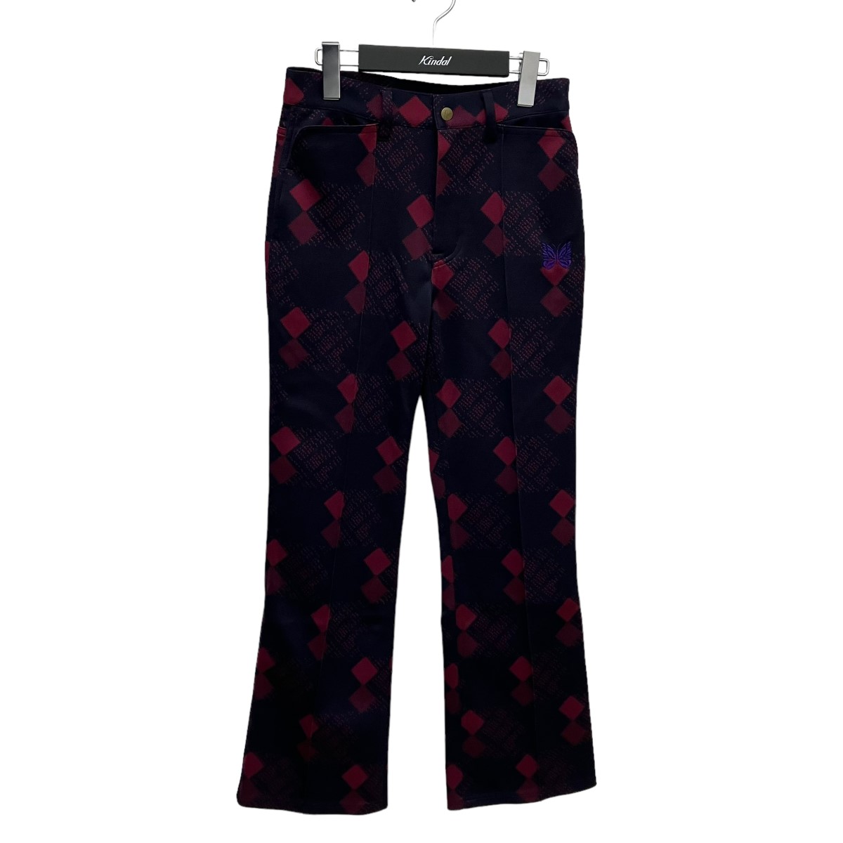 【中古】Needles Boot Cut Poly Jean LQ221 ネイビー サイズ:2 【240325】(ニードルス)