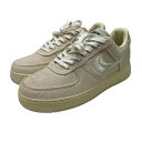 【中古】NIKE×stussyAir Force 1 Low Fossil Stone スニーカー CZ9084-200 アイボリー サイズ:28cm【価格見直し】