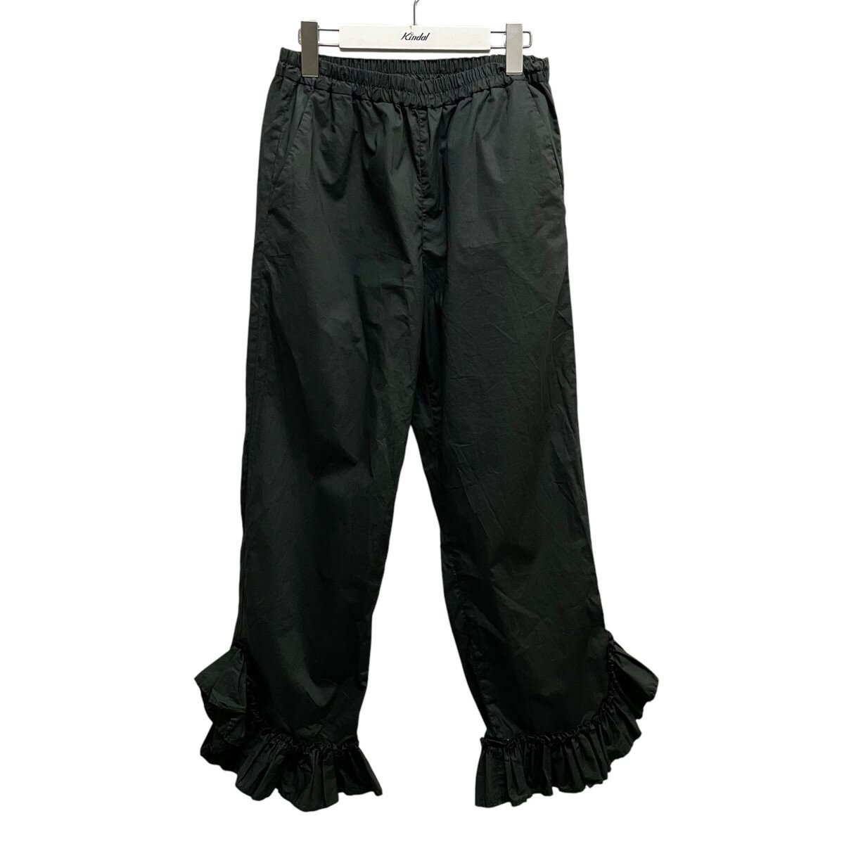 【中古】IENA タイプライターフリルイージーパンツ 22-030-914-1390-2-0 ブラック サイズ:38 【250325】(イエナ)