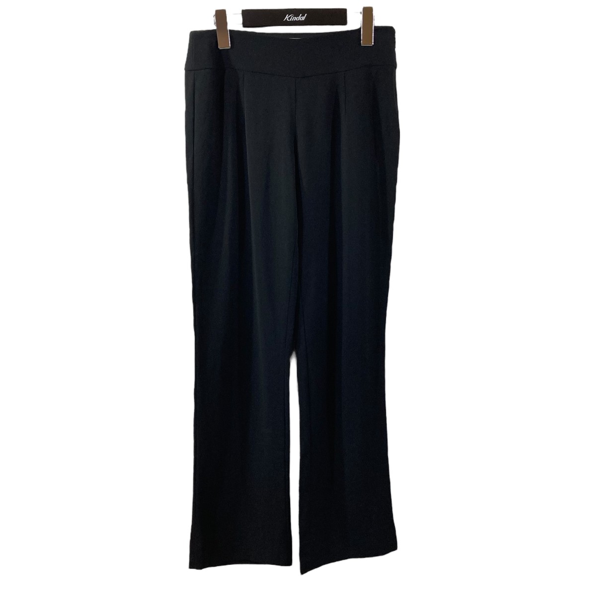 【中古】MOSCHINO フレアパンツ ブラック サイズ:42 【250325】(モスキーノ)