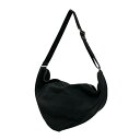 【中古】PRADA エンボスロゴトライアングルショルダーバッグ ブラック 【260325】(プラダ)