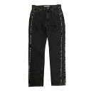 【中古】Children of the discordance LINE DENIM PANTS ラインブラックデニム COTDPT-007 ブラック サイズ:1 【260325】(チルドレンオブザディスコーダンス)