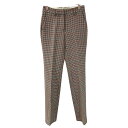 【中古】OFFWHITEヴァージンウールパンツ OWCA060E19F27077 ブラウン サイズ:SIZE 38【価格見直し】