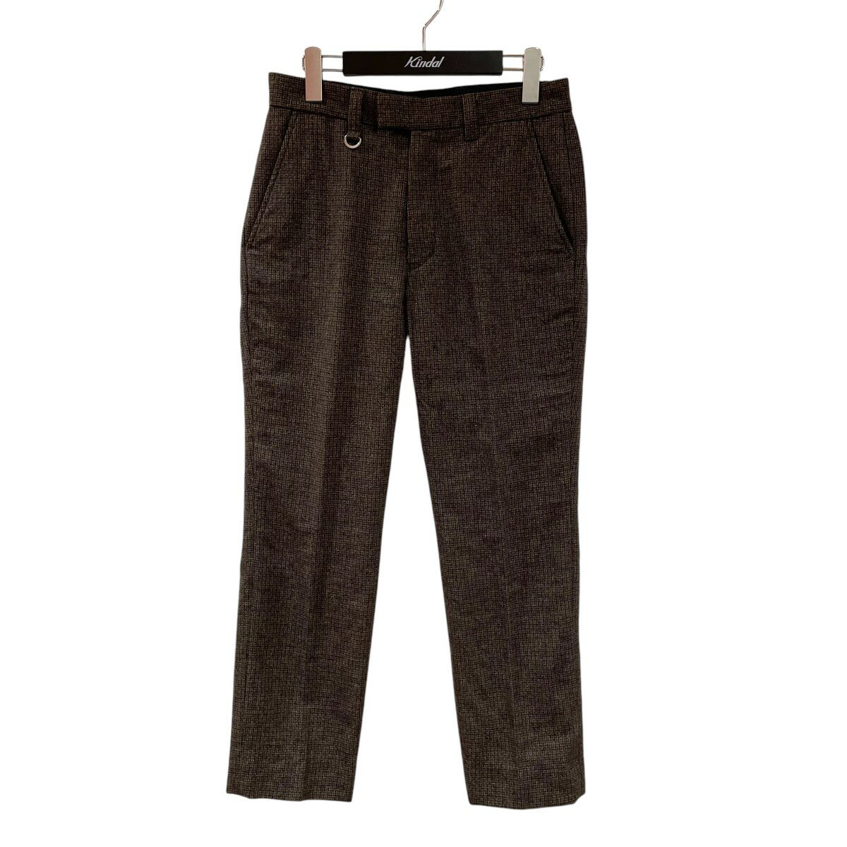 【中古】SOPH. 23AW MELANGE TWEED GUNCLUB CHECK STANDARD PANTS スラックス SOPF-232007 ブラウン サイズ:S 【260325】(ソフ)