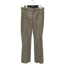 【中古】MaxMara パンツ 913610236 ブラウン×ベージュ サイズ:44 【270325】(マックスマーラ)