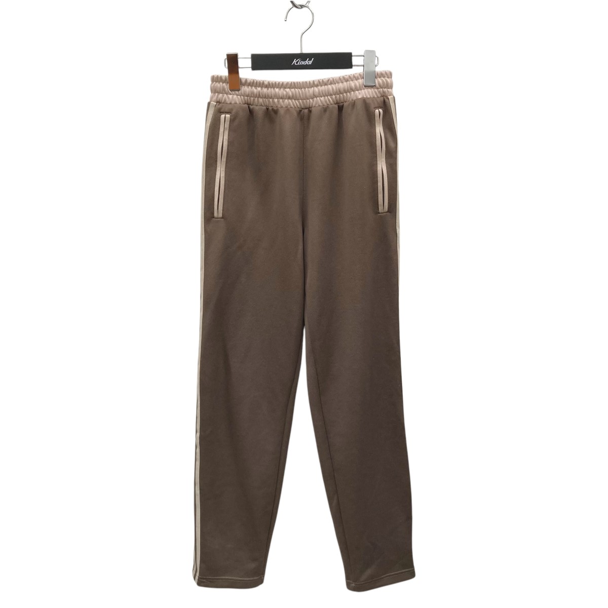 【中古】adidas PREMIUM TRACK PANTS トラックパンツ IS1417 ベージュ×ブラウン サイズ:S 【270325】(アディダス)