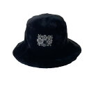 【中古】Roger Vivierバケットハット FLOUR STRASS RQWH0050101 ブラック サイズ:S【価格見直し】