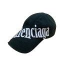 【中古】BALENCIAGA キャップ 680738 ブラック サイズ:L 【270325】(バレンシアガ)(4)