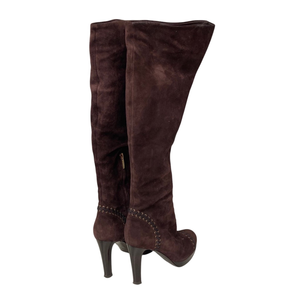 【中古】sergio rossiロングヒールブーツ 8368 6812 ワインレッド サイズ：35 1/2(22.5cm相当）【価格見直し】