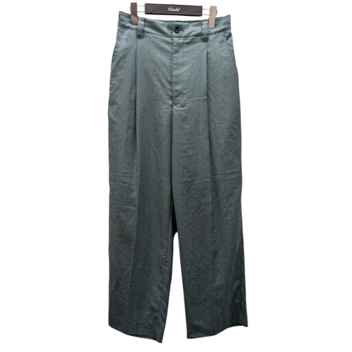 【中古】MAISON SPECIAL Calendering Triacetate One-Tuck Wide Pants ワンタックワイドパンツ ミントグリーン サイズ:1 【280325】(メゾンスペシャル) 【中古】MAISON SPECIAL Calendering Triacetate One-Tuck Wide Pants ワンタックワイドパンツ ミントグリーン サイズ:1 【280325】(メゾンスペシャル)
