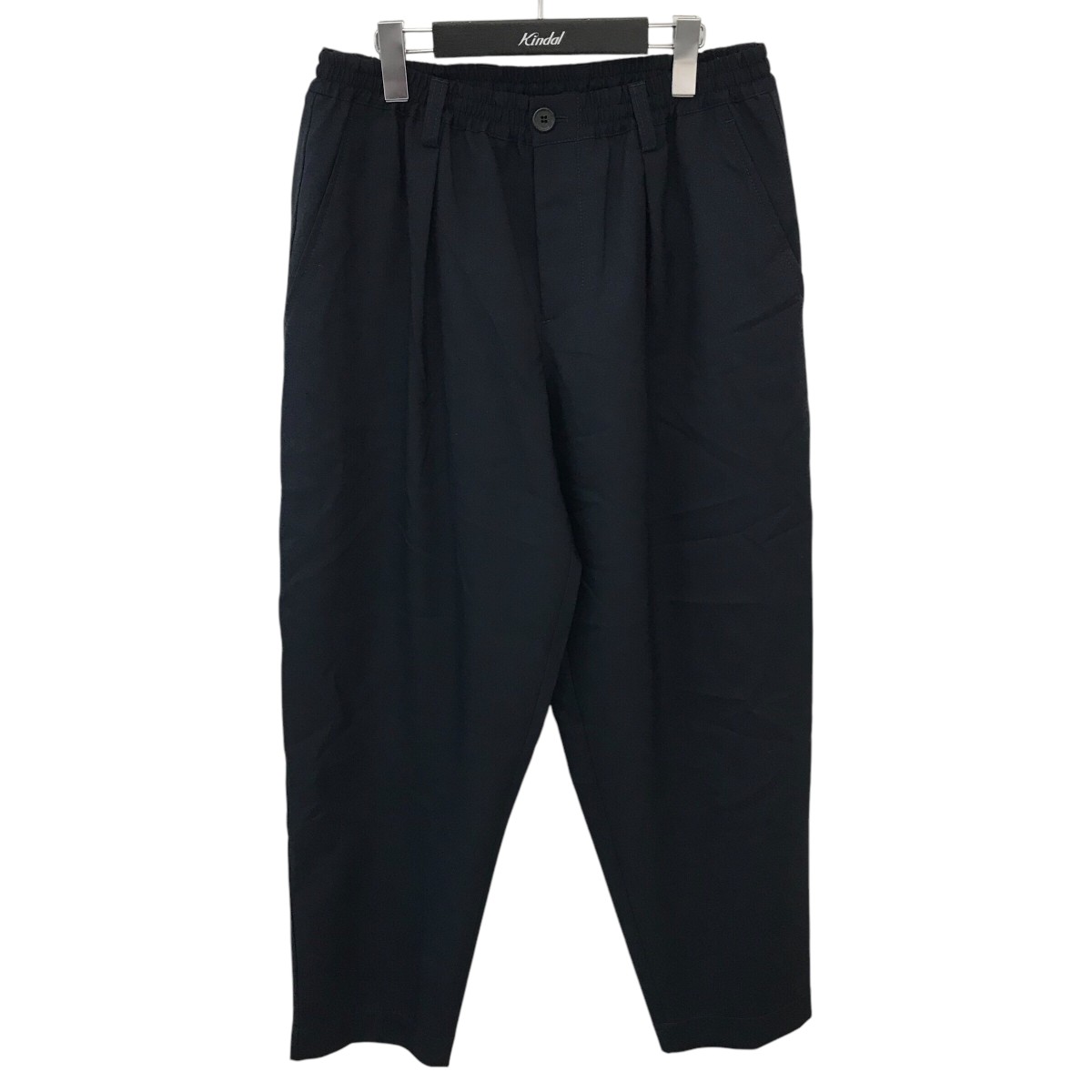 【中古】MARNI 25SS ウールトロピカルシャーリング1Pテーパードパンツ PUMU0017U4 ネイビー サイズ:48 【290325】(マルニ)