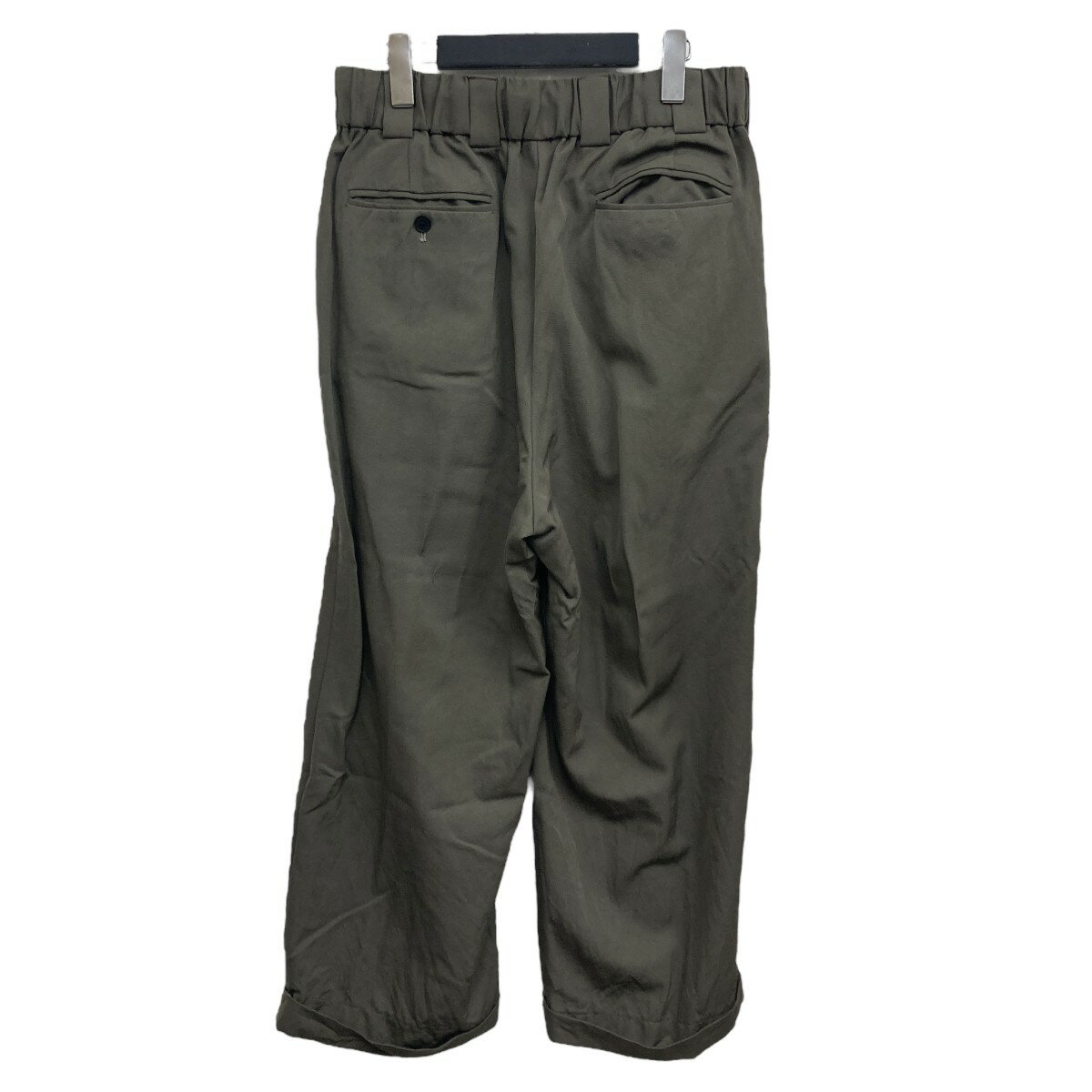 【中古】Blanc YMイージーワイドパンツ カーキ サイズ：S【価格見直し】