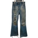 【中古】EGONLAB 24AW デストロイデニムパンツ デニムパンツ 7844211253 インディゴ サイズ:SIZE S 【280325】(エゴンラボ)(4)