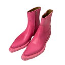 【中古】CAMPERLABVENGA サイドジップブーツ ピンク サイズ:39【価格見直し】