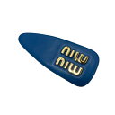 【中古】MIU MIU ヘアクリップ ブルー 【290325】(ミュウミュウ)