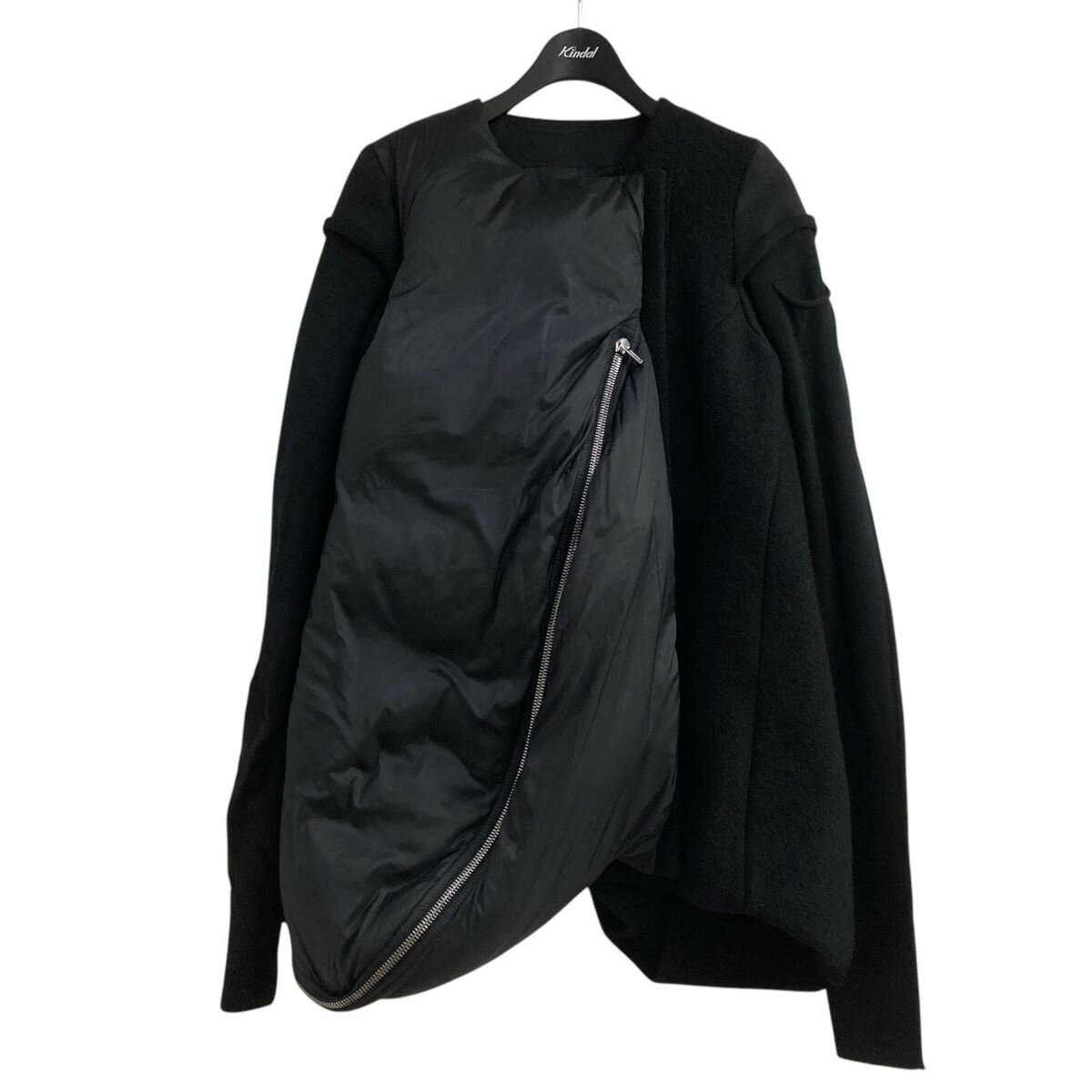 【中古】RICK OWENS17AW ジップデザインジャケット RO17F7757-EOCOM8 ブラック サイズ：42【価格見直し】