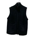 【中古】LIDnM ジップアップカシミヤニットベスト Im23aw09536 ブラック サイズ:S 【290325】(リドム)