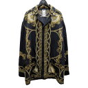 【中古】VERSACE 長袖シャツ ブラック サイズ:6 【300325】(ヴェルサーチ)