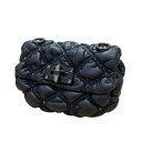 【中古】VALENTINO レザーロックスタッズ ショルダーバッグ ブラック 【300325】(ヴァレンチノ)