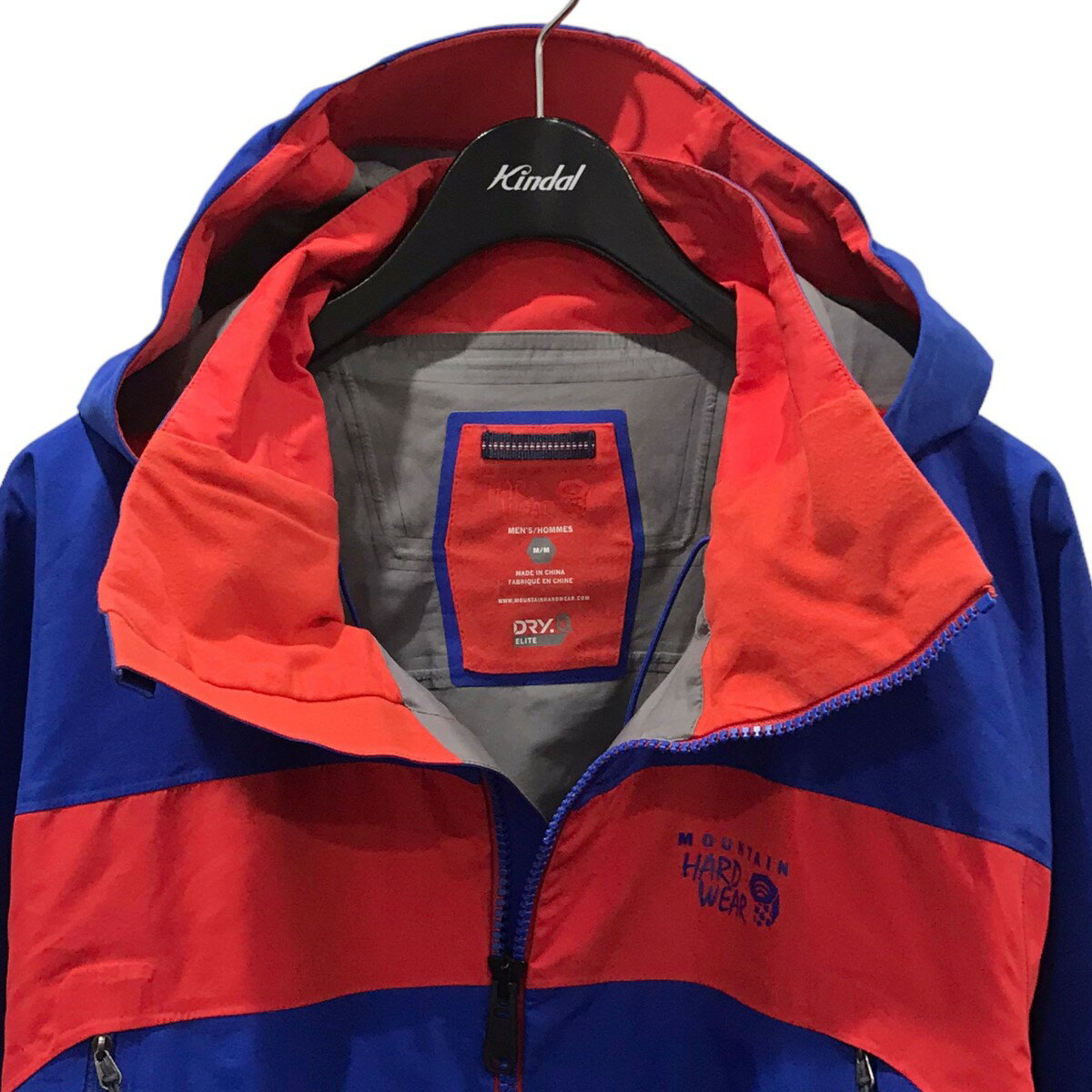 【中古】MOUNTAIN HARD WEAR　マウンテンパーカー DRY Q ドライキュー ブルー・レッド サイズ：M 【300325】（マウンテンハードウェア）