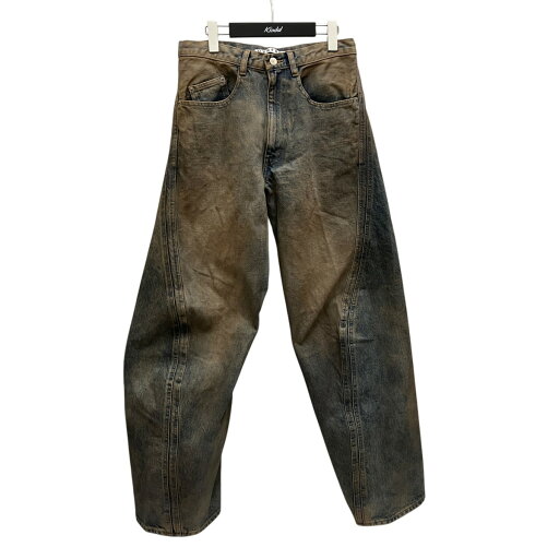 【中古】NVRFRGT 23AW3D Twisted Wide Leg Jeans デニムパンツ NF232P04B インディゴ サイズ:1 【310325】(ネバーフォーゲット) 【中古】NVRFRGT 23AW3D Twisted Wide Leg Jeans デニムパンツ NF232P04B インディゴ サイズ:1 【310325】(ネバーフォーゲット)