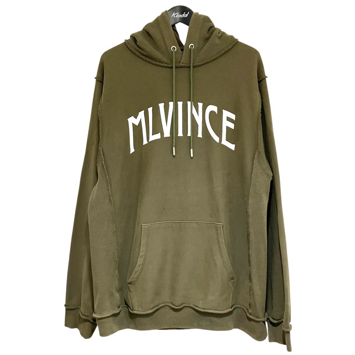 【中古】MLVINCE プルオーバーパーカー オリーブ サイズ:L 【310325】(メルヴィンス)