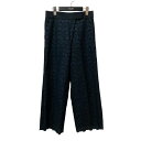 【中古】Drawer フラワーレースパンツ 6514-236-0893 ネイビー サイズ:36 【010425】(ドゥロワー)