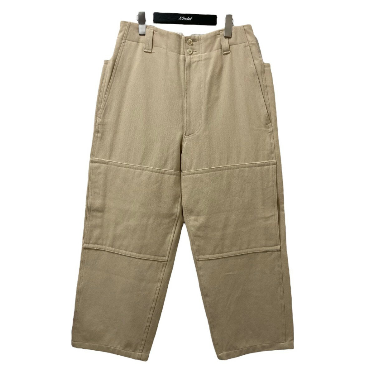 【中古】MAATEE&SONS CABLEYARN DOUBLE KNEE PANTS ワイドパンツ MT2103-0201 アイボリー サイズ:1 【010425】(マーティーアンドサンズ)