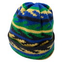 【中古】PACSWave Beanieウェイブビーニーニットキャップ グリーン サイズ:free【価格見直し】
