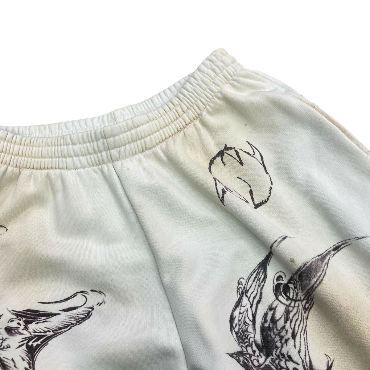 【中古】BALENCIAGA24SS Graffiti Baggy Sweat Pants スウェットパンツ 787357 TQVK1 ホワイト サイズ：S【価格見直し】