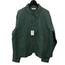 【中古】STEAF24AW 「MIX RADIANCE SHIRTS」 ウールシャツ S24AW SH01 ミントグリーン サイズ:L【価格見直し】