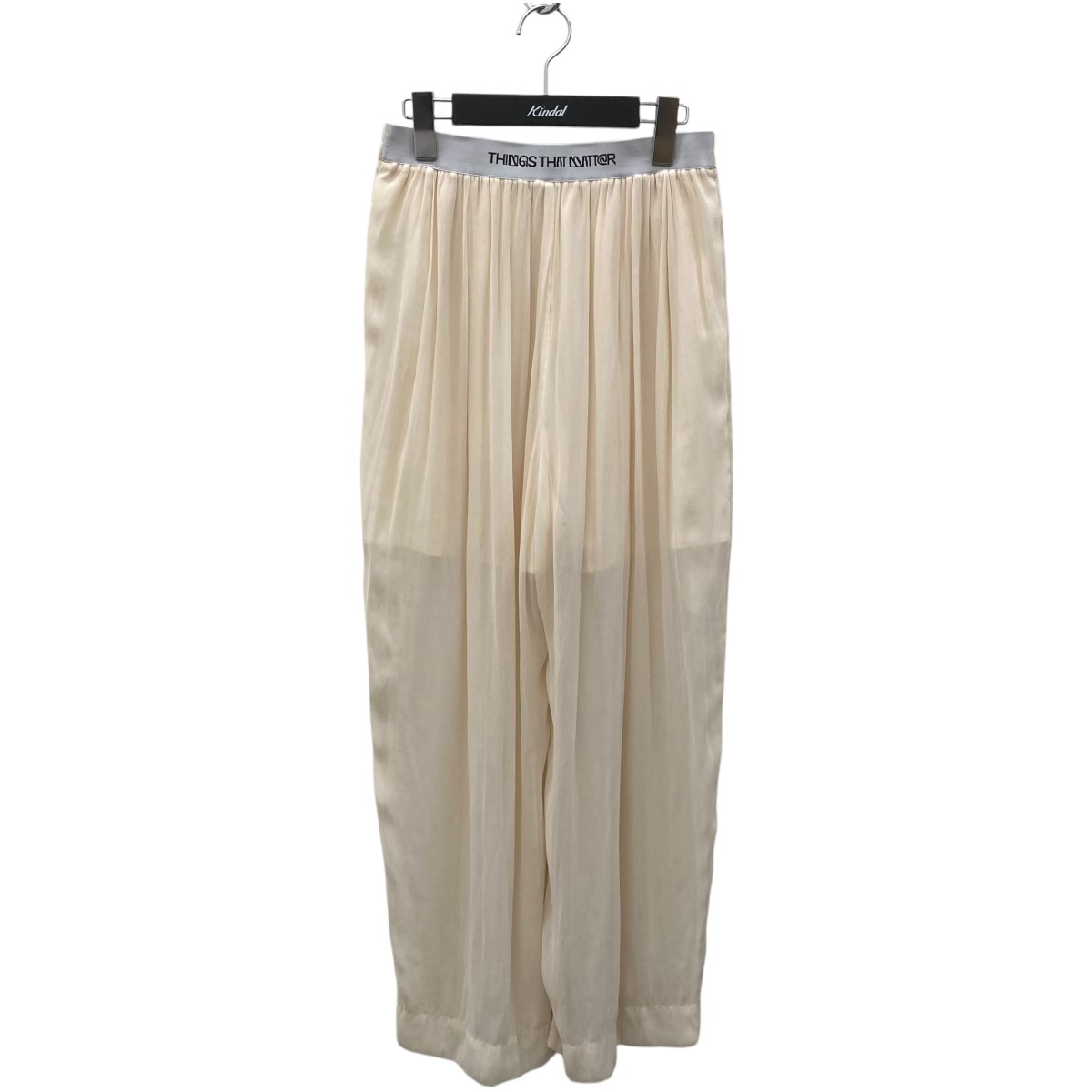 【中古】Things That Matter SPLIT CHIFFON GATHER PANTS パンツ 0584TM0301P アイボリー サイズ:2 【020425】(シングスザットマター)