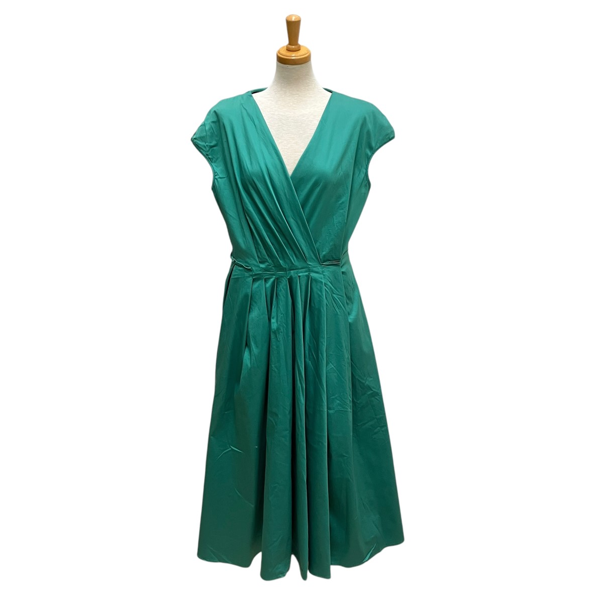 【中古】Weekend Max Mara　カシュクールワンピース グリーン 【020425】（ウィークエンド マックスマーラ）