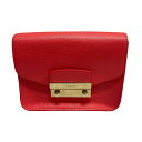 【中古】FURLA チェーンショルダーバッグ 248664 ピンク 【020425】(フルラ)