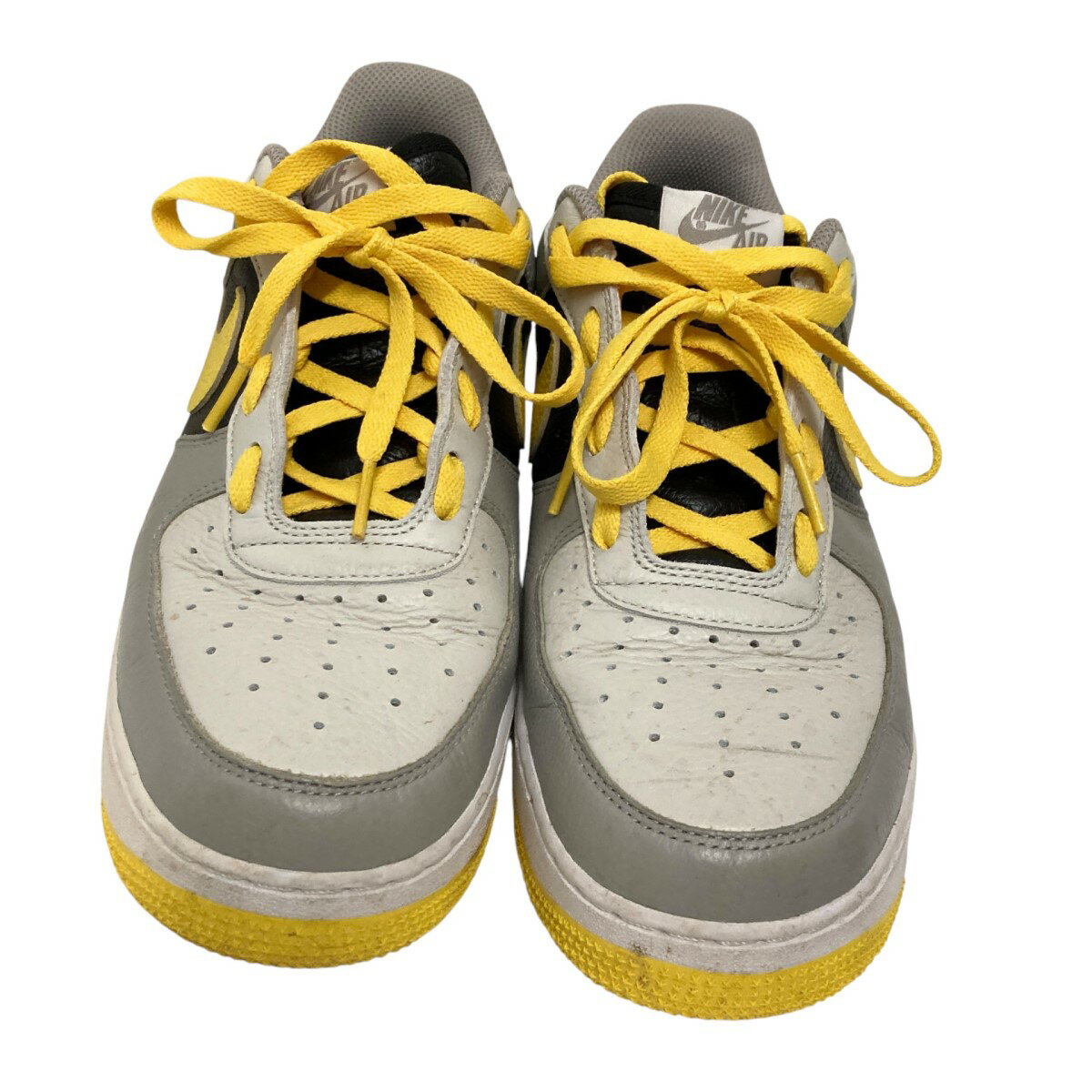 【中古】NIKE　AIR FORCE 1 LOW スニーカー DV3892 900 グレー×イエロー サイズ：27cm 【020425】（ナイキ）