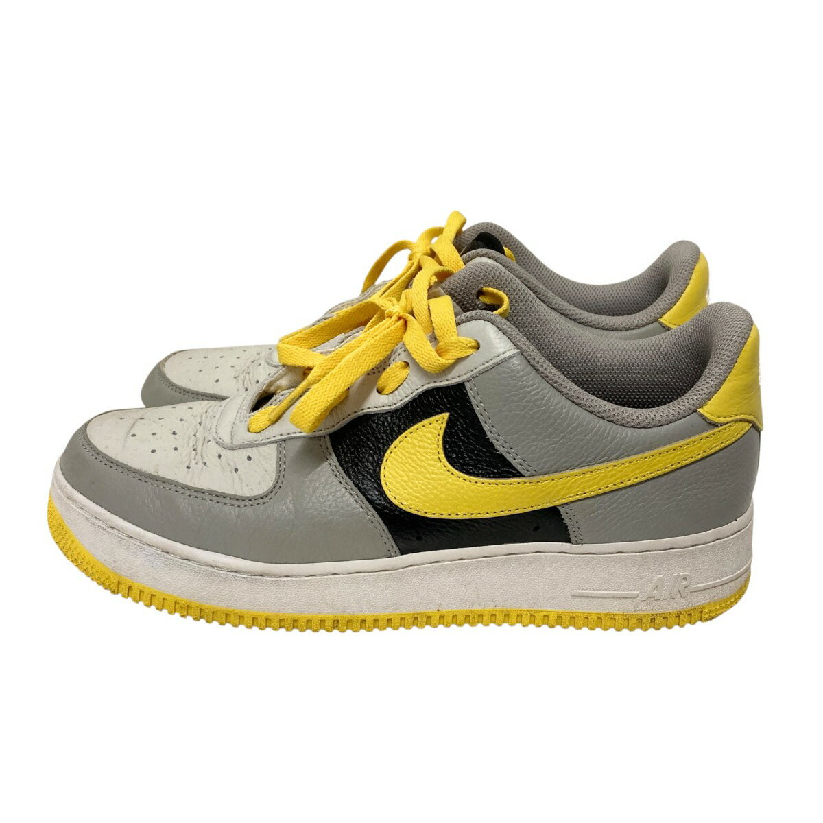 【中古】NIKE　AIR FORCE 1 LOW スニーカー DV3892 900 グレー×イエロー サイズ：27cm 【020425】（ナイキ）